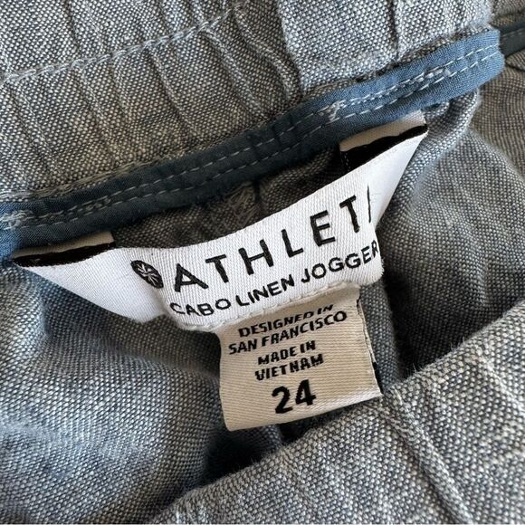 Athleta Cabo Linen Jogger Womens Plus Size 24 Pull On Pants 100% Linen - Picture 8 of 10